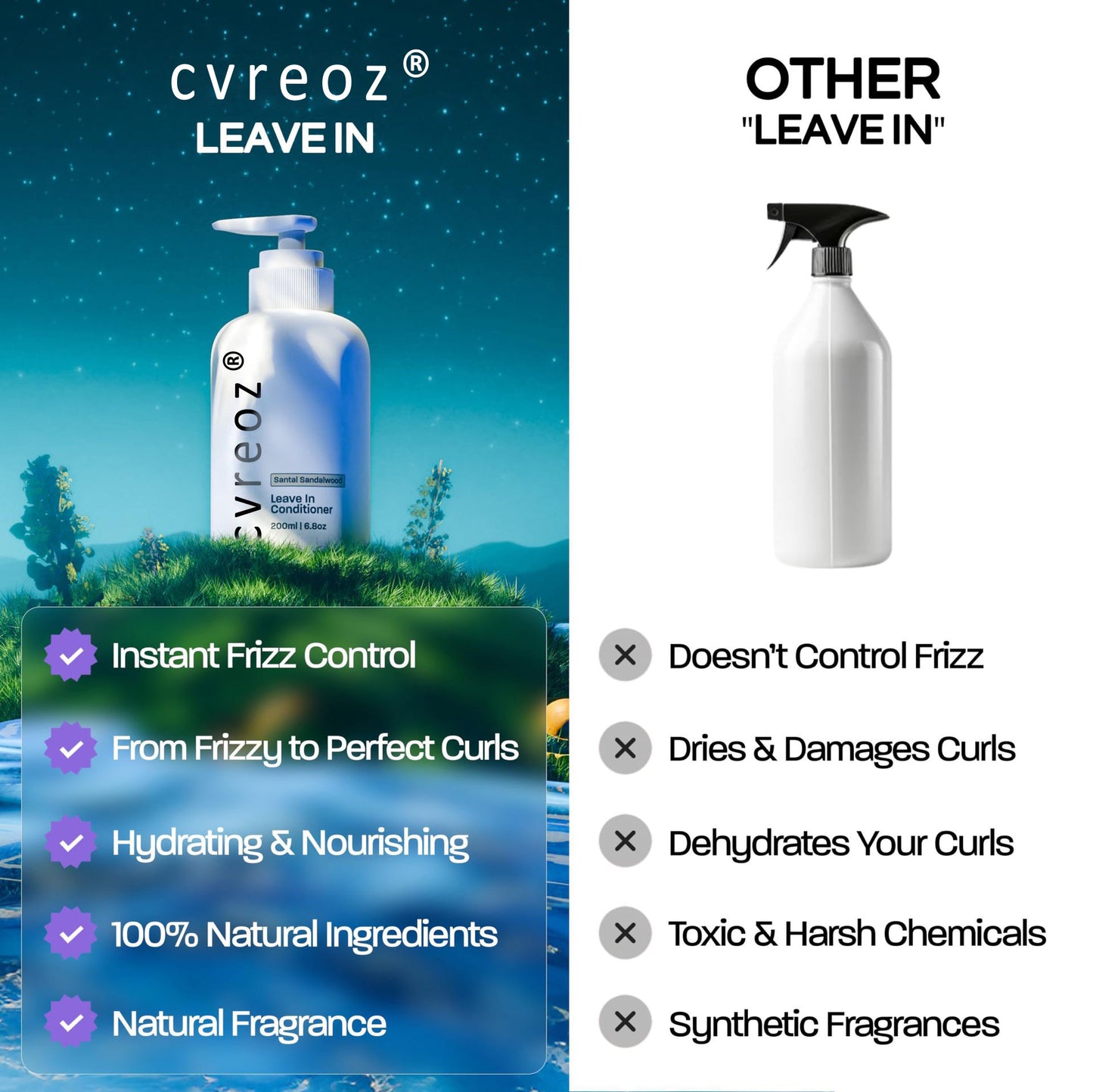 🌊cvreoz®  Sea Salt Spray and Curl Cream🌊✨