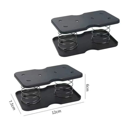 Auto Spring-Loaded Tissue Box - One-Hand Dispenser for Car & Home