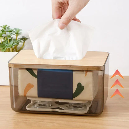 Auto Spring-Loaded Tissue Box - One-Hand Dispenser for Car & Home