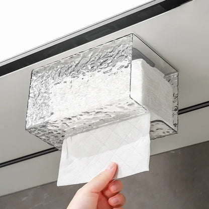 Glacier Wall-Mounted Tissue Holder - Anti-Fog Bath Storage