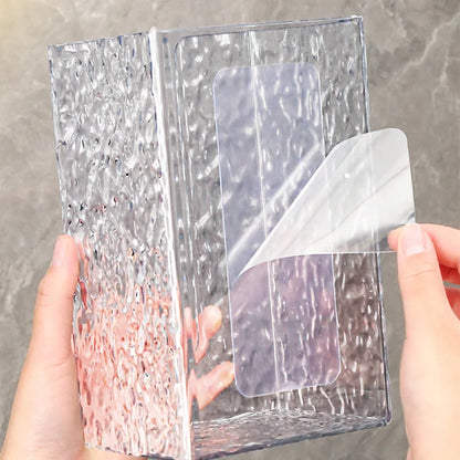 Glacier Wall-Mounted Tissue Holder - Anti-Fog Bath Storage
