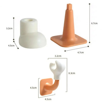Modern Floor-Standing Toilet Paper Holder - Waterproof & Rustproof PP Material