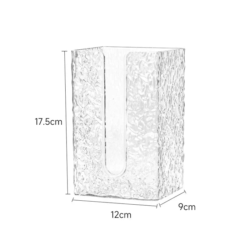 Glacier Wall-Mounted Tissue Holder - Anti-Fog Bath Storage